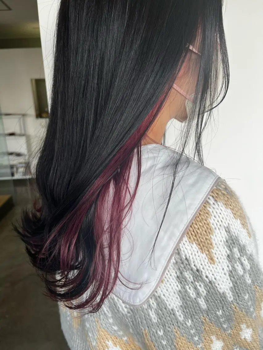 ミディアム おせ ちさとのヘアスタイル