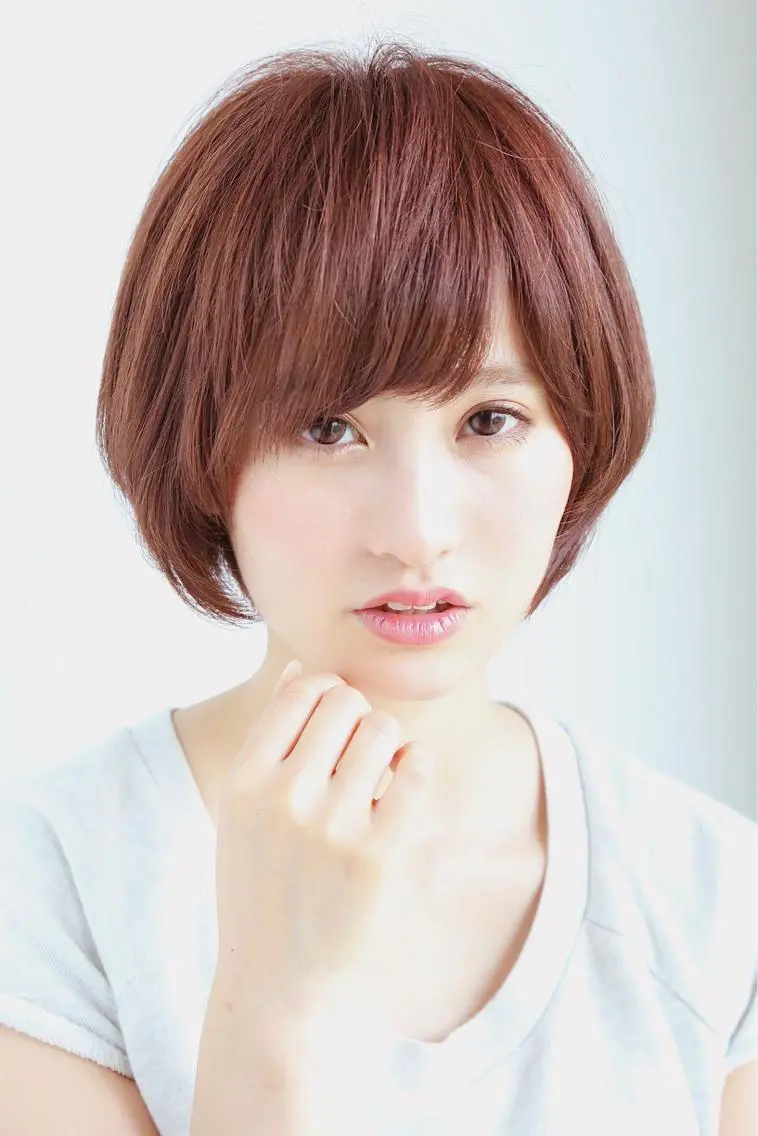 ショート ショートボブ ボブ レイヤーカット ショートヘア カット ele naのヘアスタイル