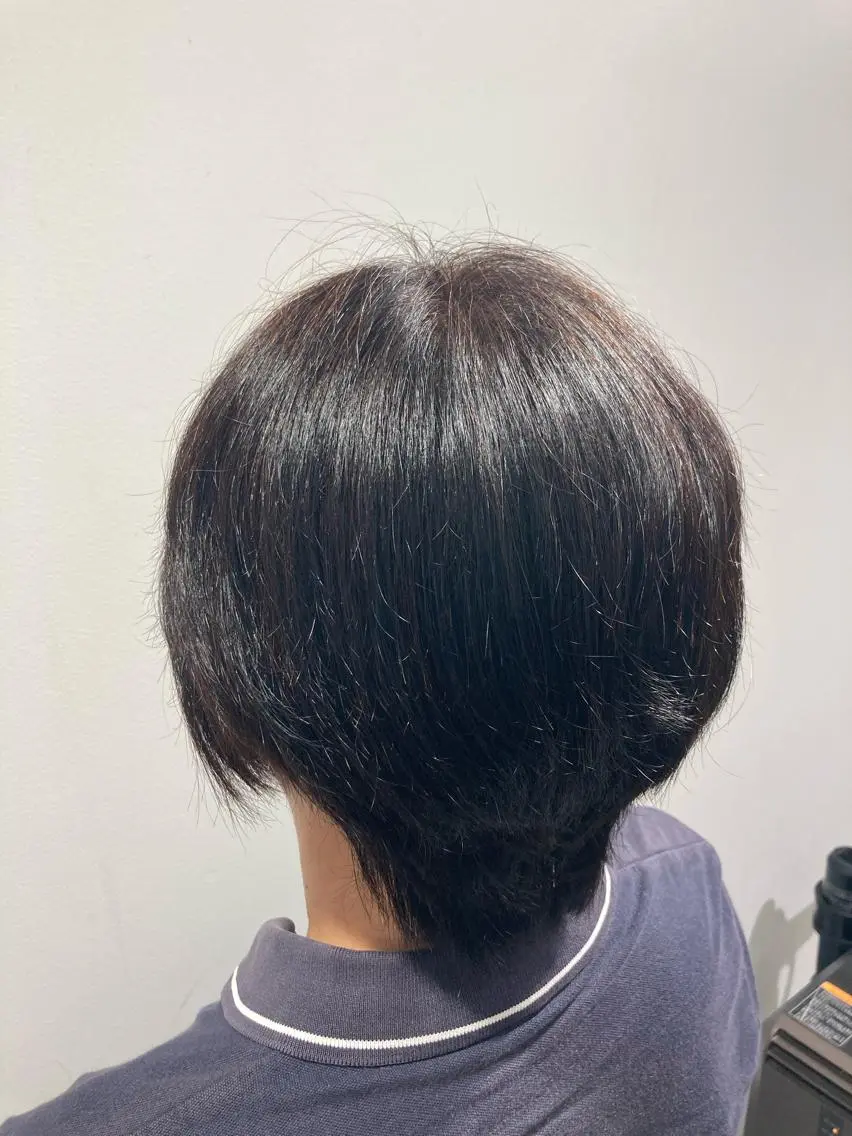 ショート カラー ブラウンカラー 透明感カラー 板橋　島村美咲のヘアスタイル