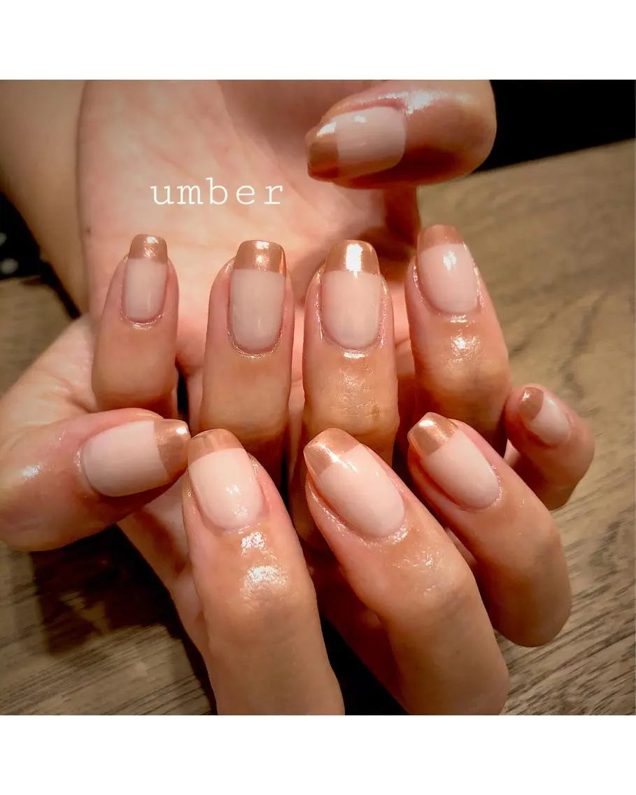 ネイル アートネイル クリアネイル フットネイル フレンチネイル グラデーション ハンドネイル umber 三茶1分のネイルデザイン