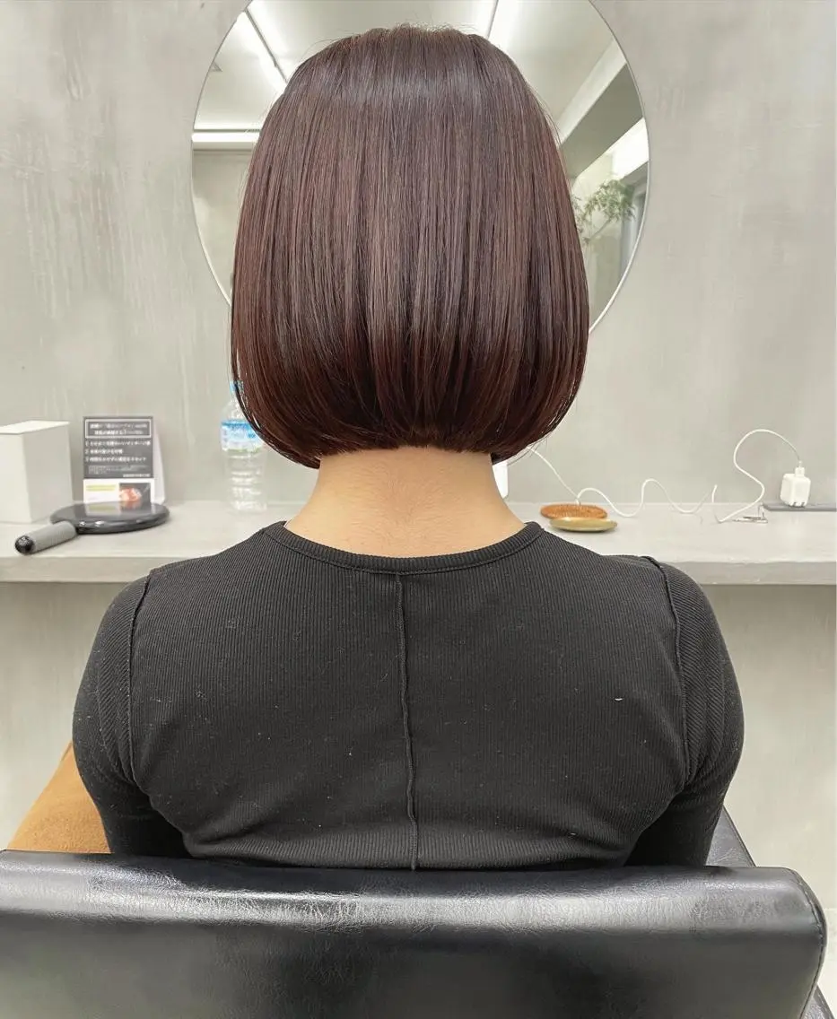 ショート カラー カット ヘアカラー トリートメント 👑ボブはお任せ ミヤノ👑のヘアスタイル