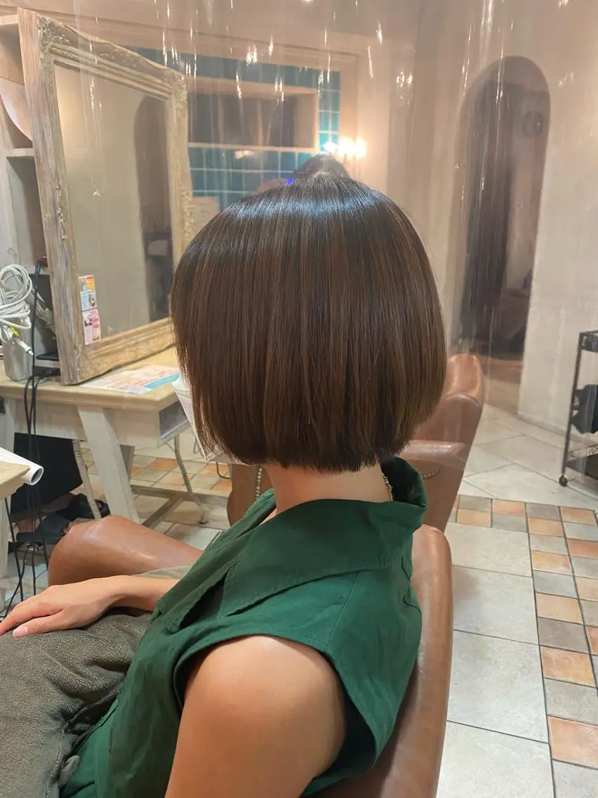 ショート パーマ ショートボブ ボブ ショートヘア 井上 日菜乃のヘアスタイル