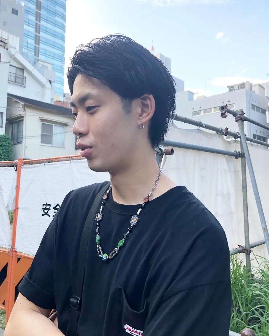 ヘアアレンジ メンズ センターパート 刈り上げ カット トリートメント ヘアセット メンズ特化✂️栗原 侑也のヘアスタイル