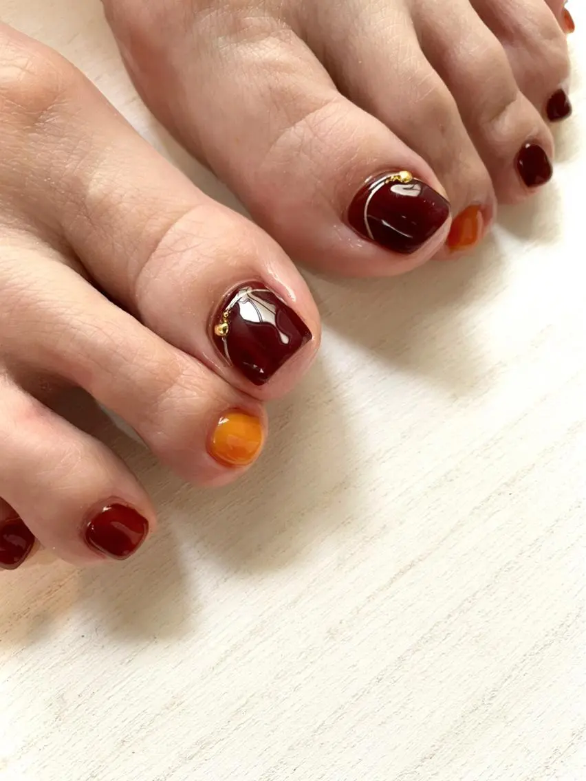 ネイル フットネイル spell nailのネイルデザイン