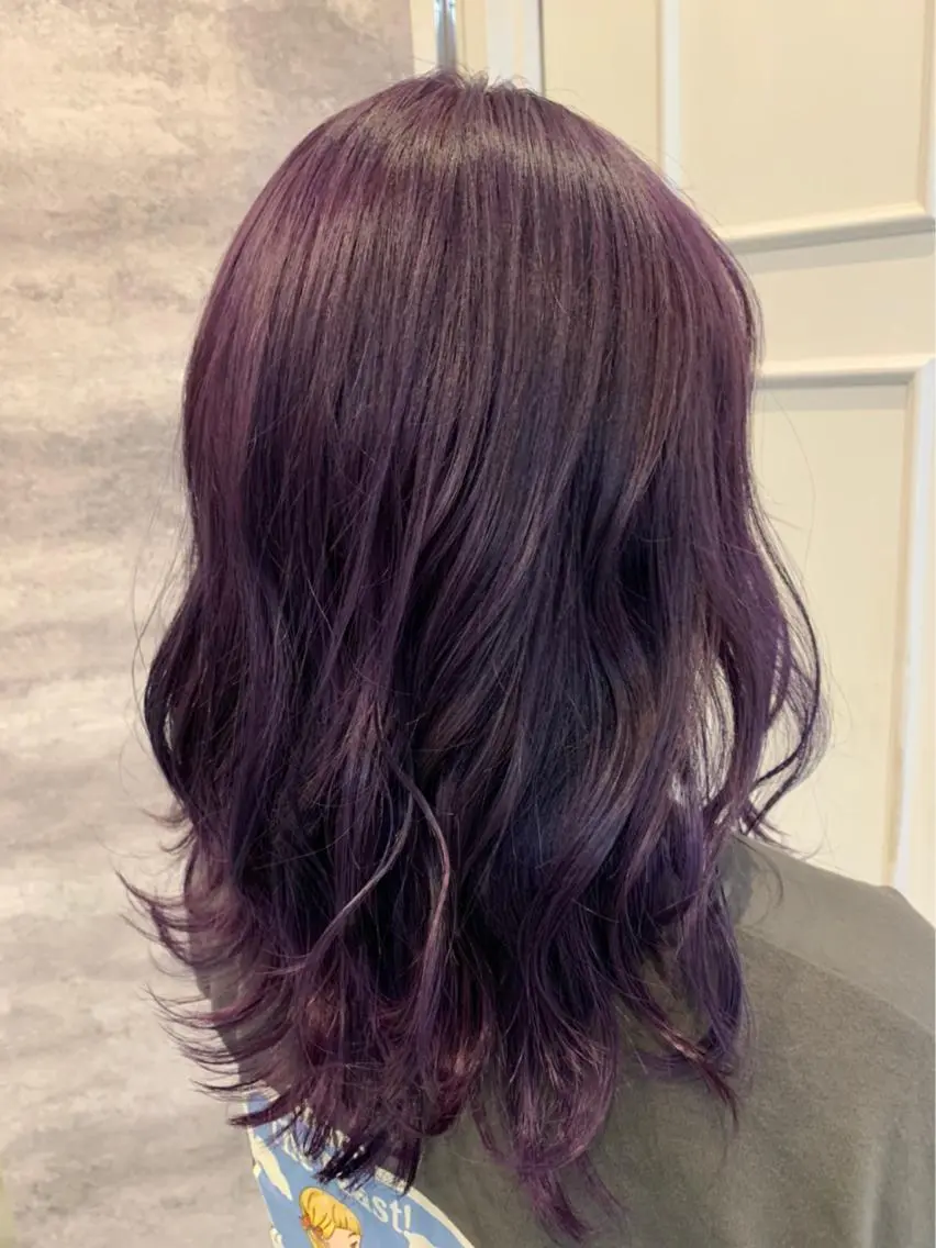ミディアム カラー ラベンダーカラー パープルカラー Blanco Color&Careのヘアスタイル