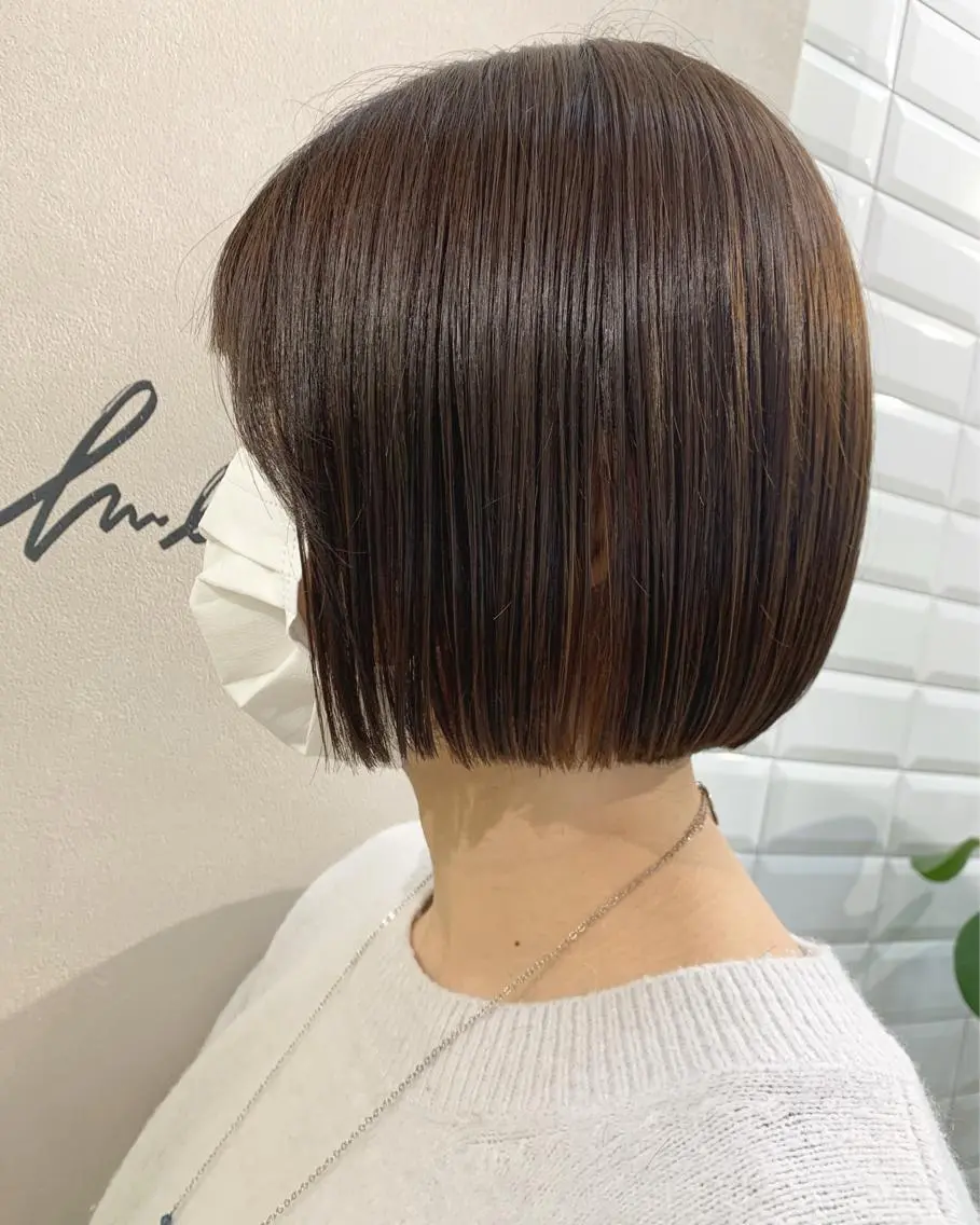 ショート カラー ボブ カット トリートメント hubhair レイヤー/透明感のヘアスタイル