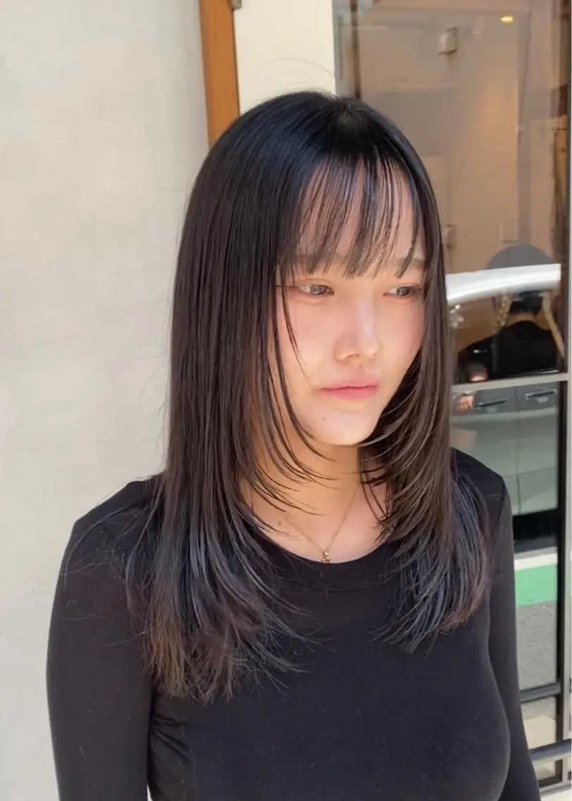 セミロング カット トリートメント ENIF ヤマグチアツコのヘアスタイル
