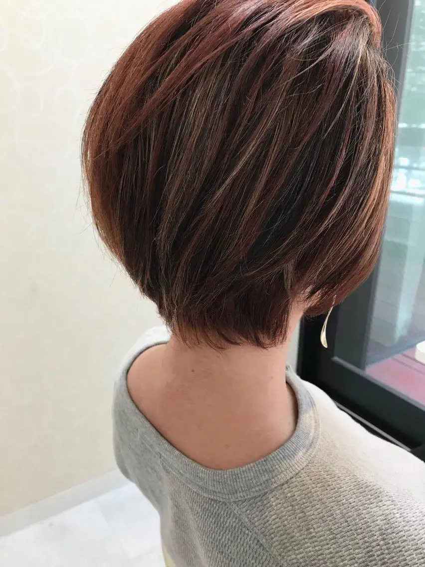 ショート カラー ママ美容師 ＊ヒマワリのヘアスタイル