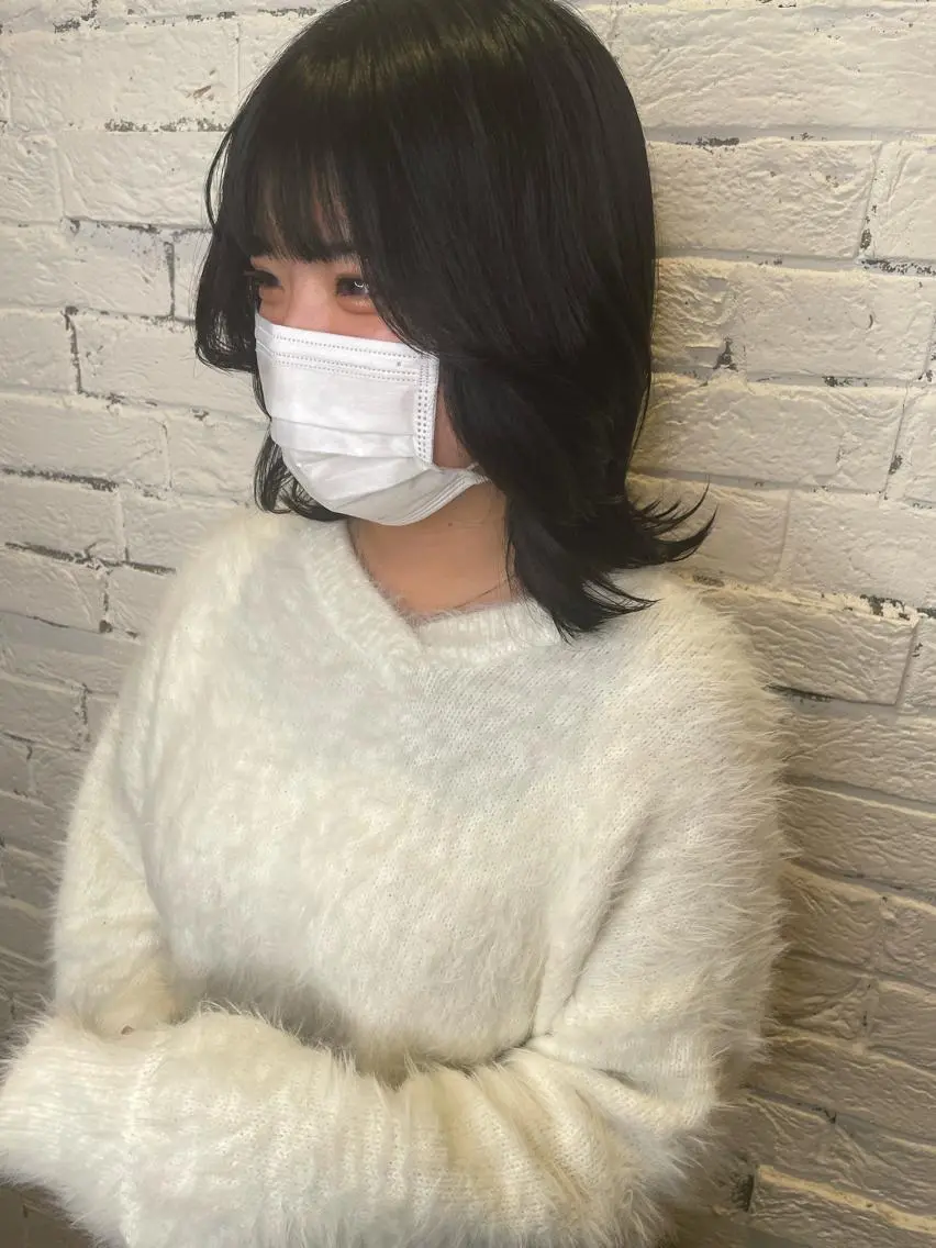 ミディアム カラー シマノ フミヤのヘアスタイル