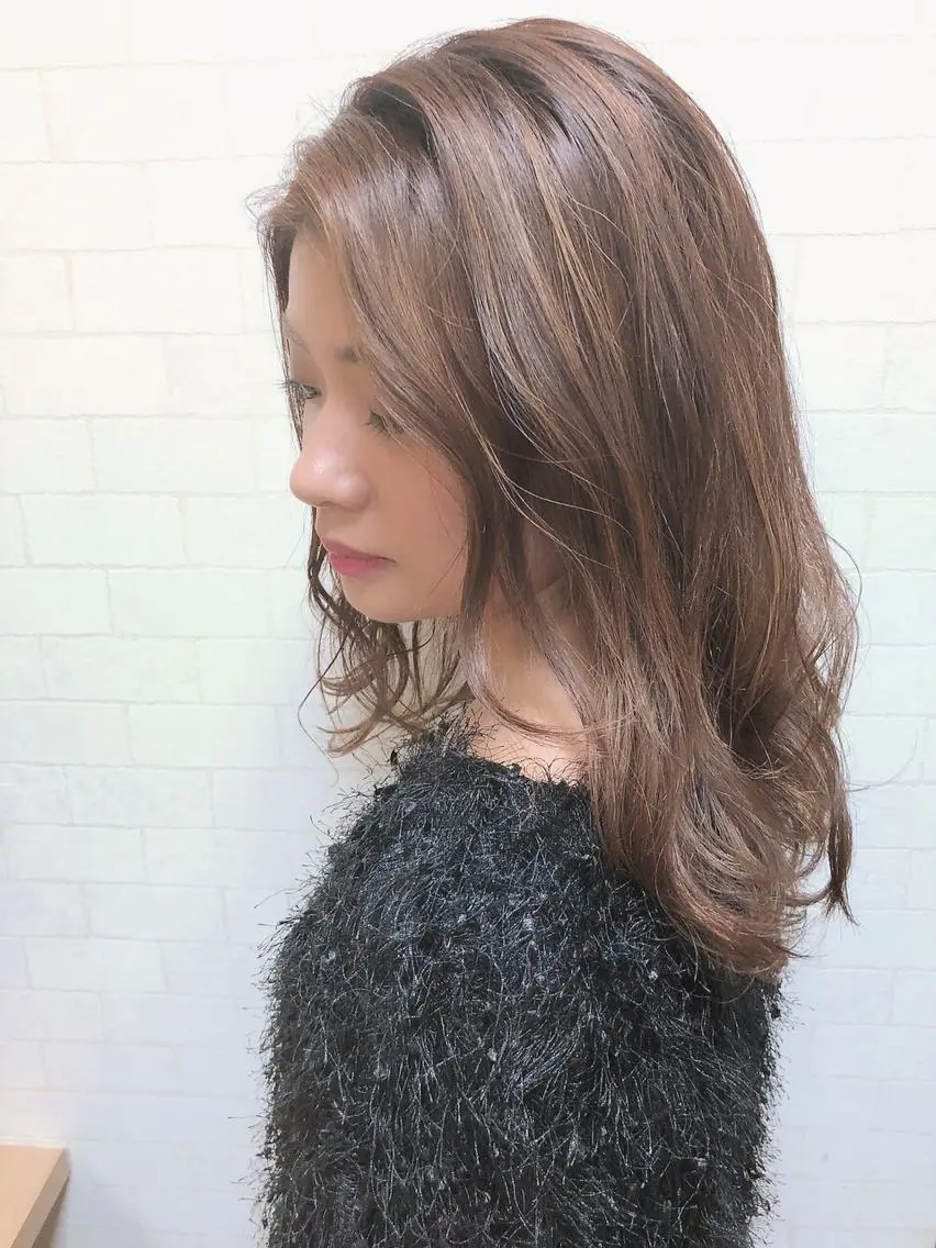 ミディアム カラー カット ヘアカラー トリートメント yoriko ♪のヘアスタイル