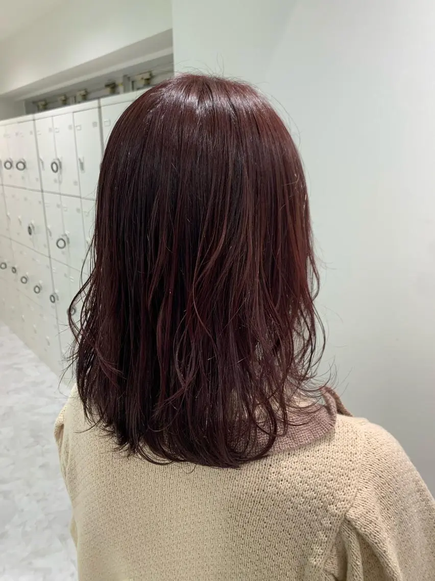 セミロング ヘアカラー ヘッドスパ ヘアセット 🪞透明感カラー🫧 縮毛矯正🥇かずきのヘアスタイル