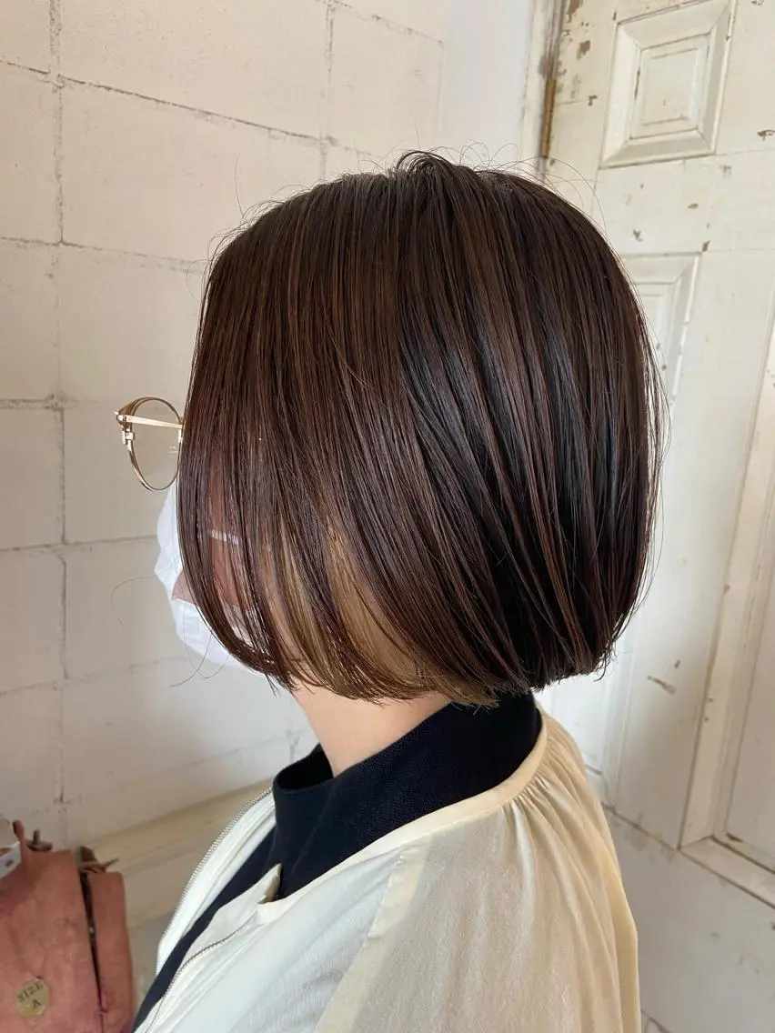 ショート カラー インナーカラー 似合わせパーマ/ 山本銀次郎のヘアスタイル