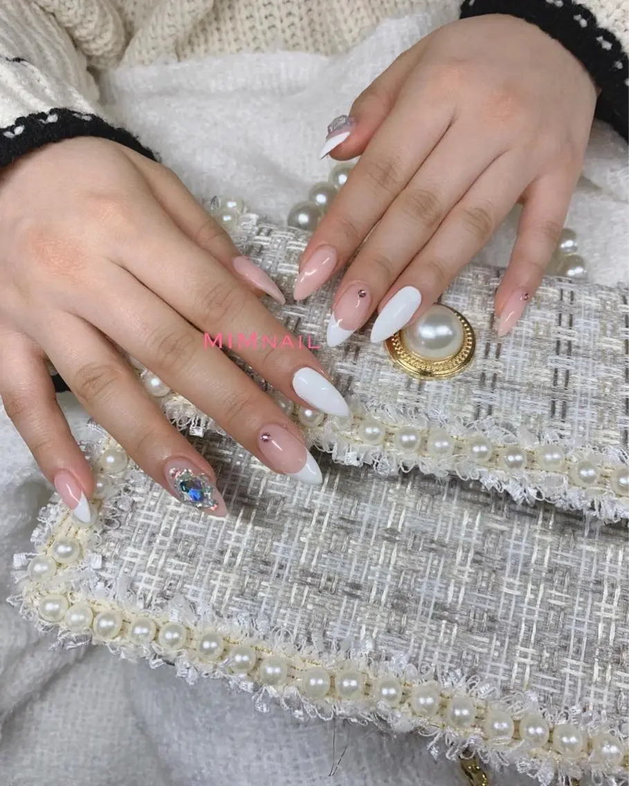 ネイル フレンチネイル ジェルネイル *・*MIMnail 1号店・*:・*のネイルデザイン