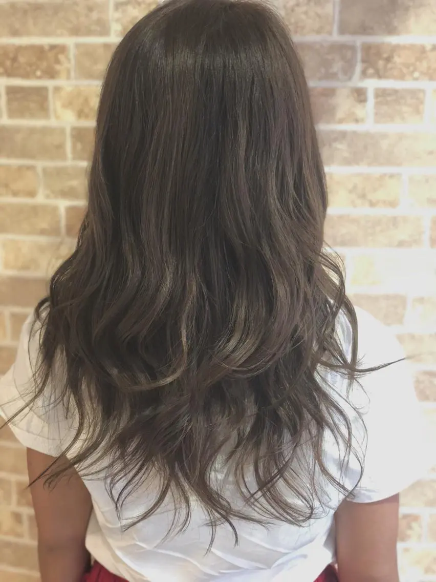 セミロング カラー 中野 竜介のヘアスタイル