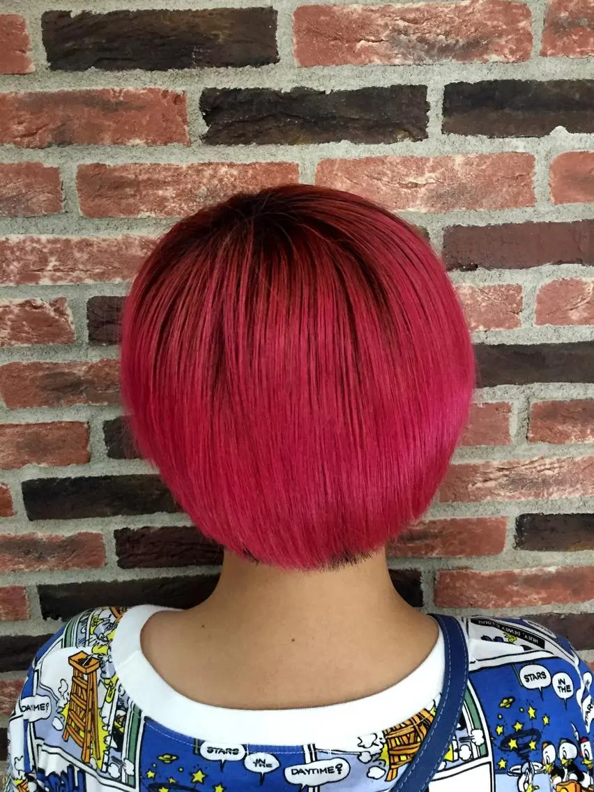 ショート ミディアム カラー ピンクカラー メンズ特化美容師 カラー専門ぺーターのヘアスタイル