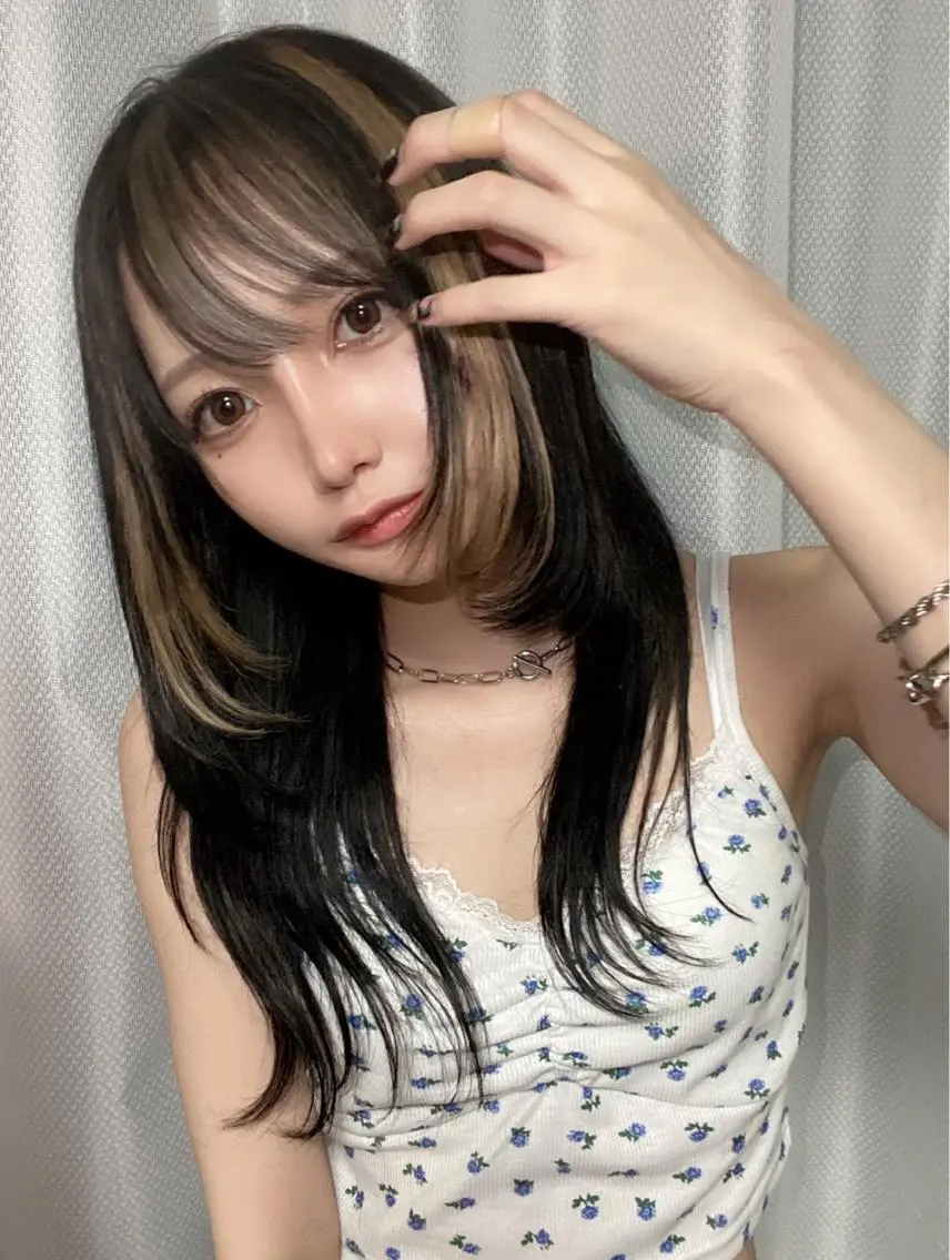 セミロング 外国人風カラー ハイライト レイヤーカット 似合わせカット ウルフカット メンズケアブリーチ 特化🔥村田のヘアスタイル