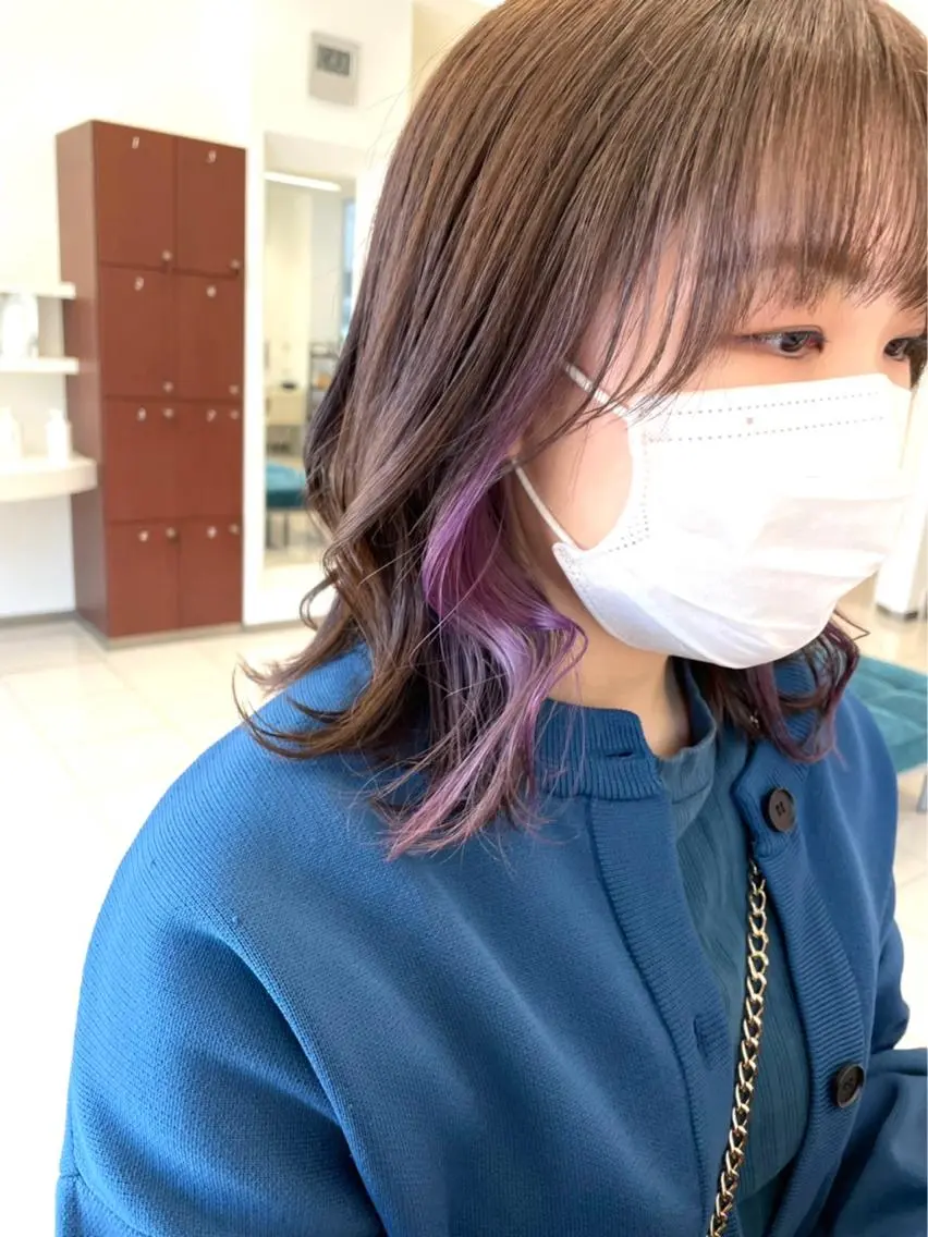 ミディアム デジタルパーマ特化 杉浦 夏生のヘアスタイル