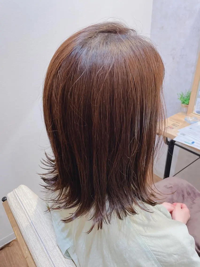 ミディアム くびれヘア spinhair fluffyのヘアスタイル