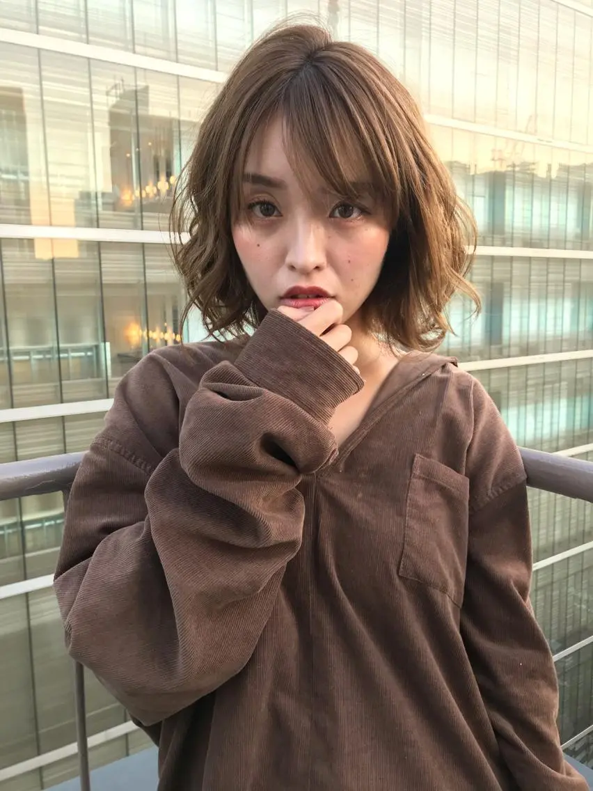 ミディアム カラー ハイトーンカラー 上條 航平のヘアスタイル