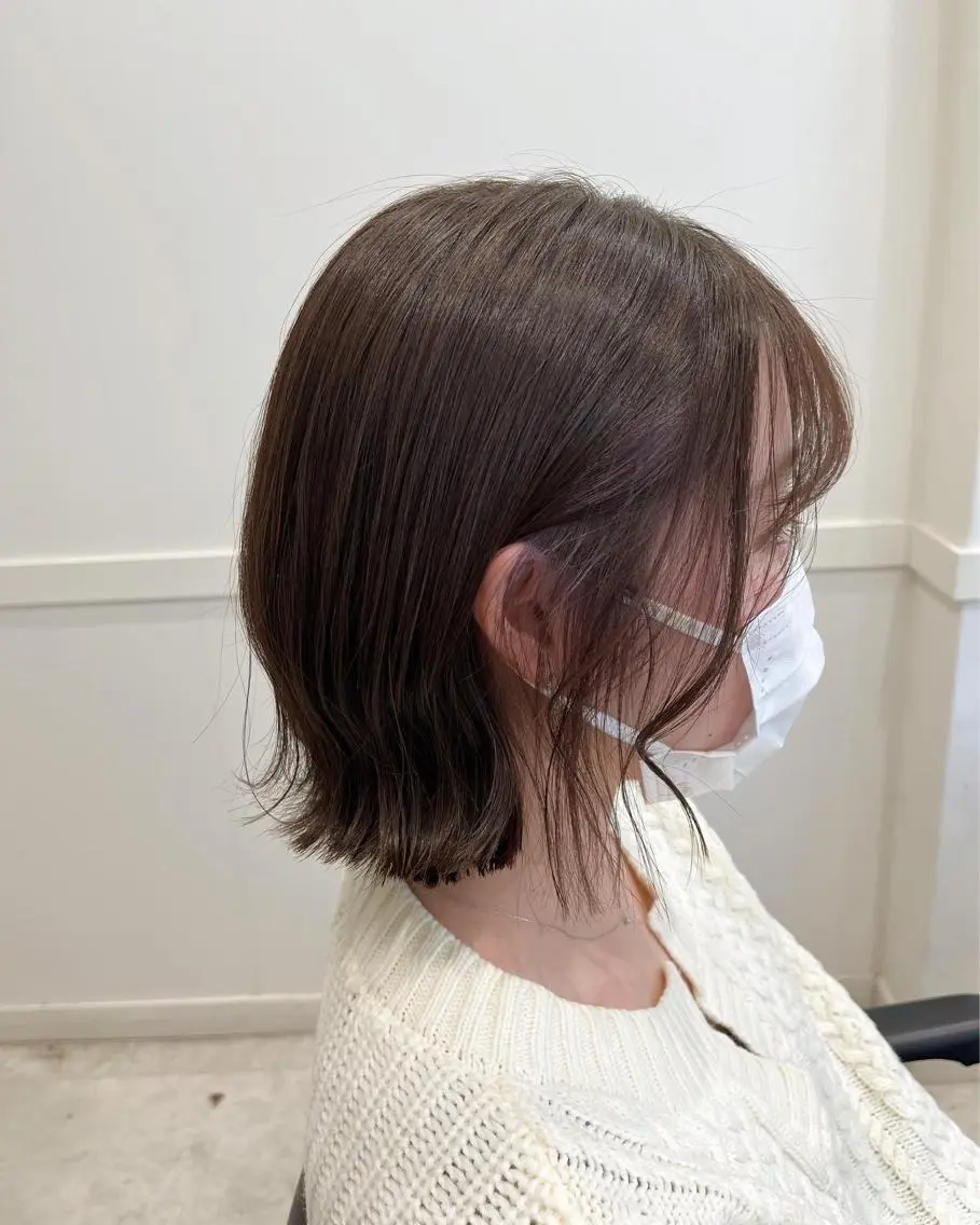 ショート カラー ボブ 外ハネヘア 🫧こおりやま なつみ🫧のヘアスタイル