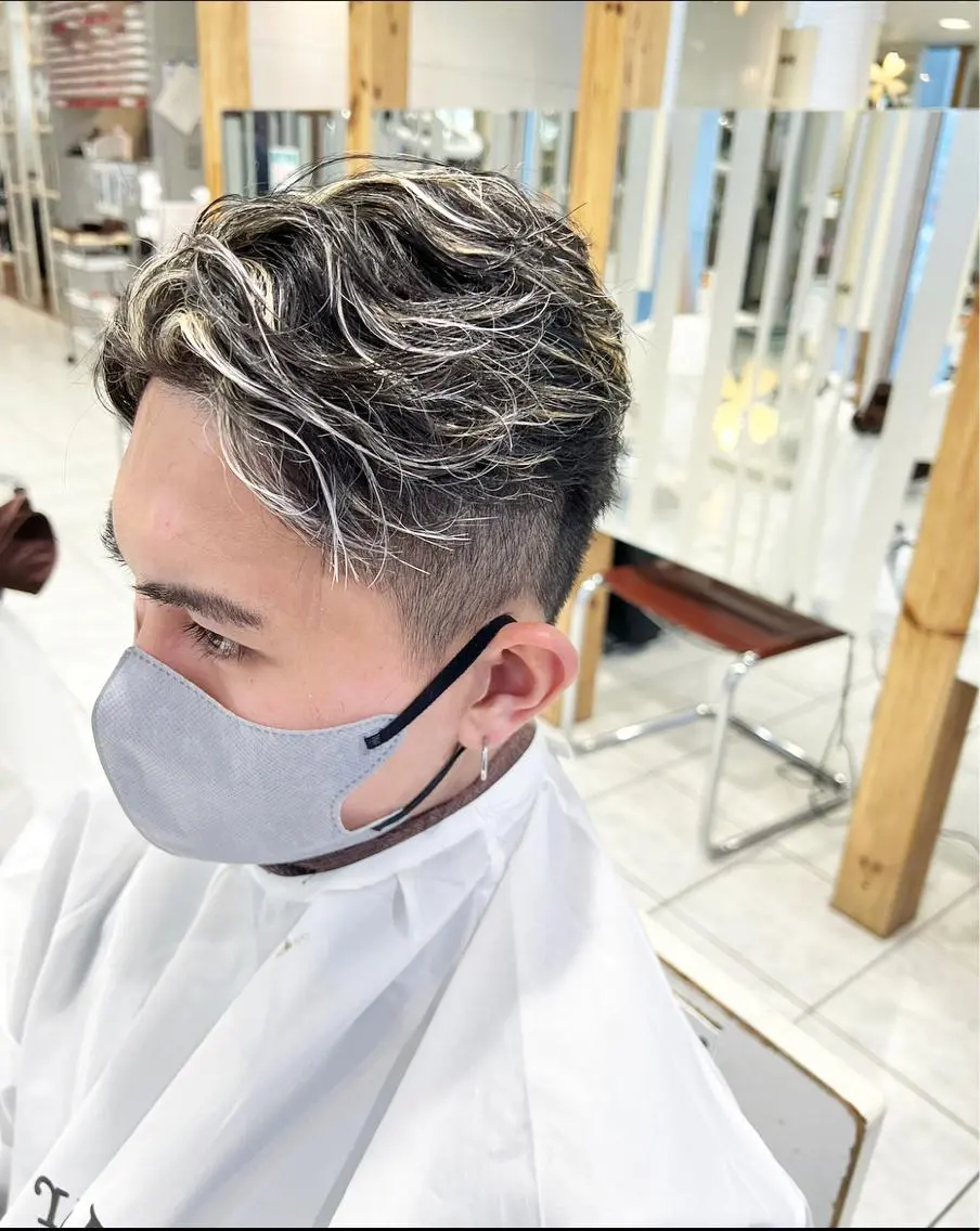 ショート カラー メンズ ✨長岡市韓国レイヤー /髪質改善/山下竣介のヘアスタイル