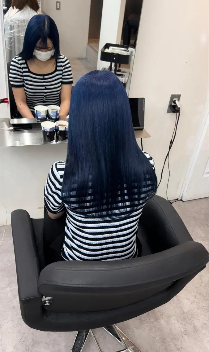 ロング ヘアカラー トリートメント 🫧髪質改善 講師🫧🍎幹細胞のヘアスタイル