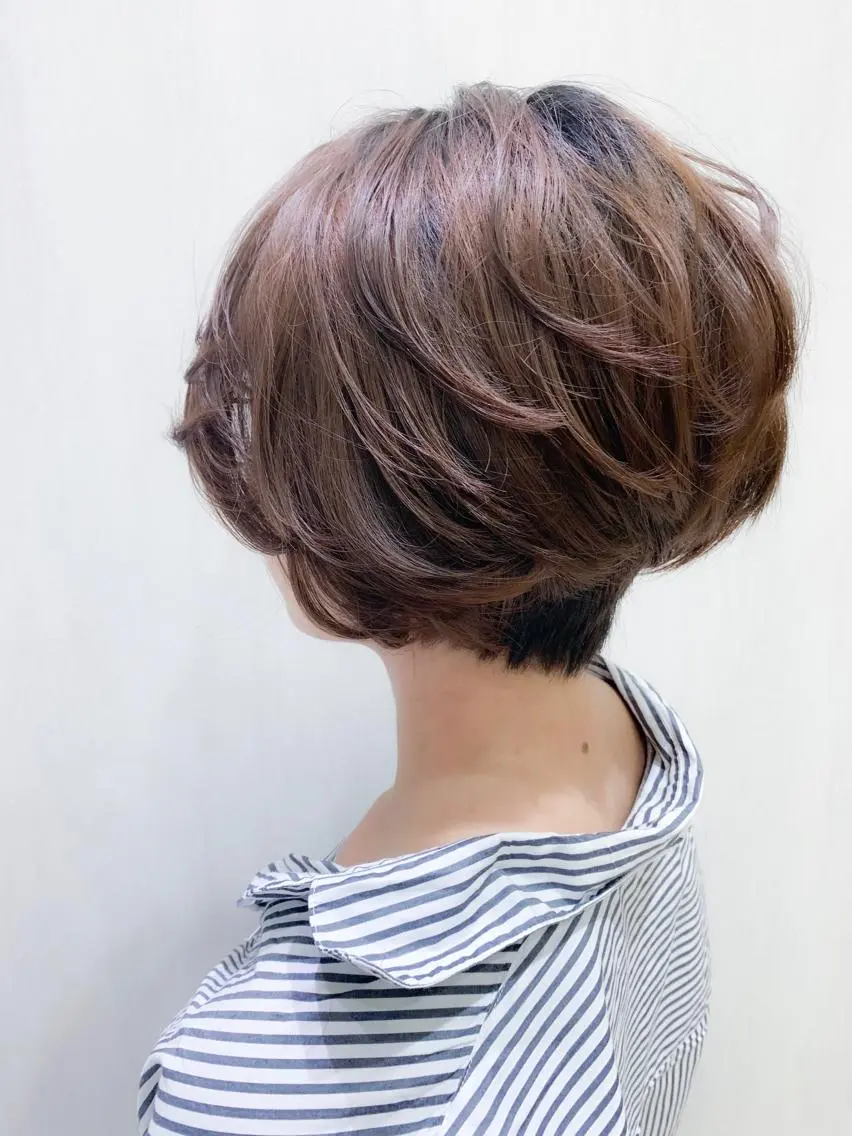 ショート パーマ ショートボブ ボブ ショートヘア カット 内藤　宏紀 tidasmileのヘアスタイル