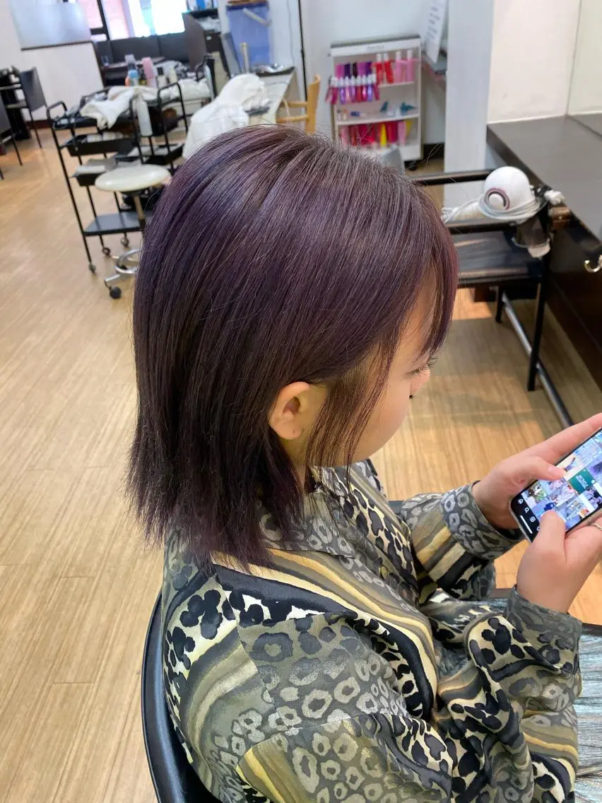 ミディアム カット ヘアカラー トリートメント 藏本 剛史のヘアスタイル