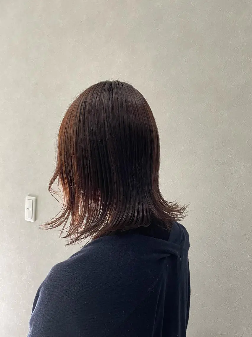ミディアム カラー ベージュカラー 福村 拓也のヘアスタイル