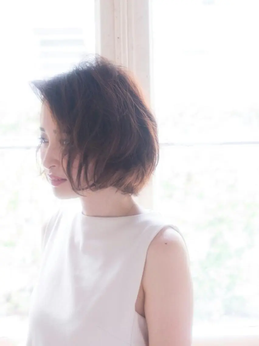 ショート パーマ カラー カット ヘアカラー トリートメント こせき えみのヘアスタイル