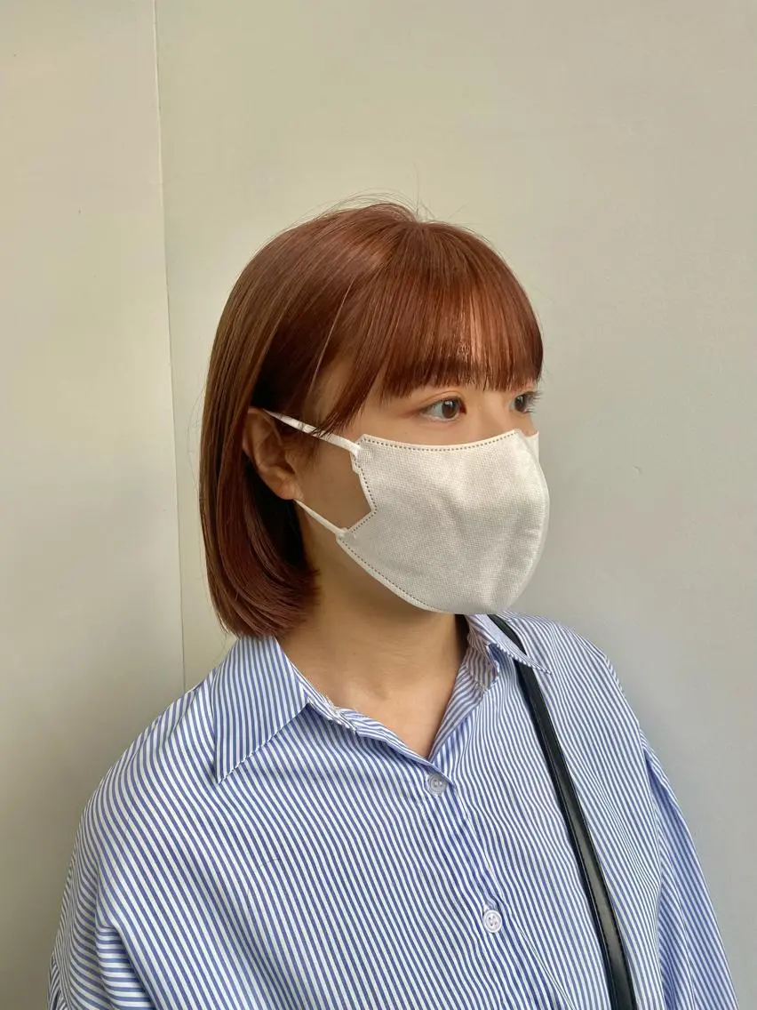 ミディアム カラー ベージュカラー ピンクカラー ピンクベージュ ヒラノホナミ 🫧透ける艶髪🫧のヘアスタイル