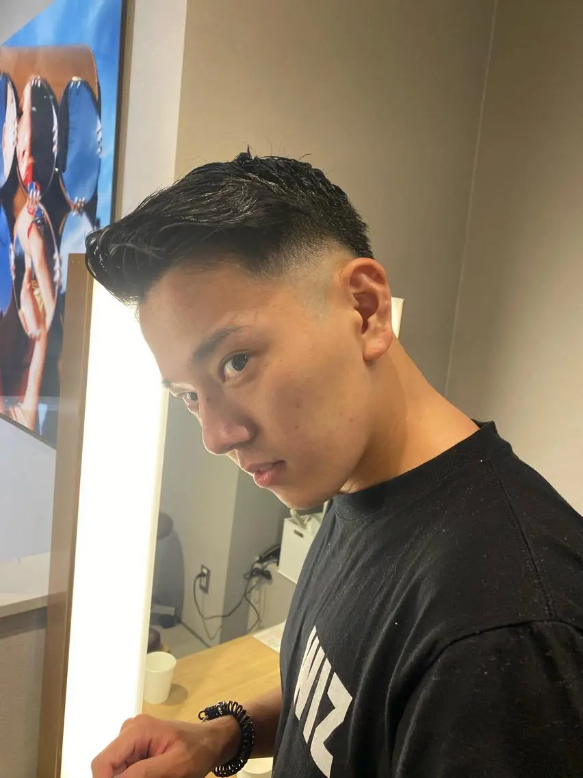 メンズ unopulir 景山 凌のヘアスタイル