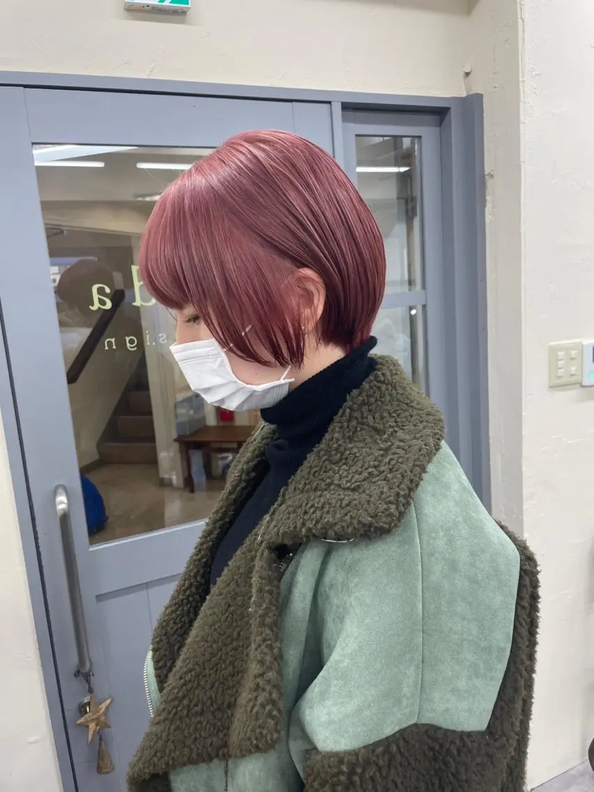 カラー ヘアカラー レディースパーマ モデル募集RIKOのヘアスタイル