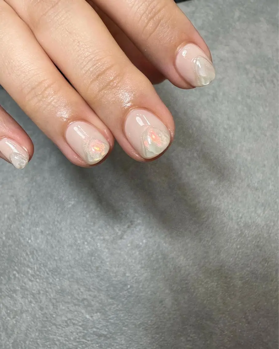 ネイル オーロラネイル ハンドネイル フットネイル kiii.__ ✴︎*のネイルデザイン