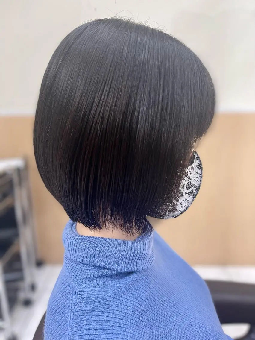 ショート ボブ 似合わせスタイル 足立のヘアスタイル