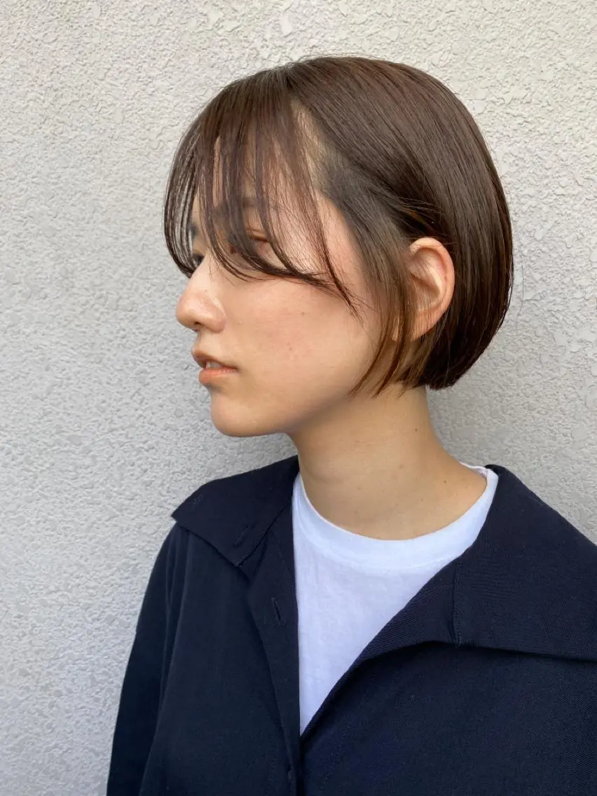 ショート ボブ ヘアカラー トリートメント ナカジマ ボブ/レイヤーのヘアスタイル