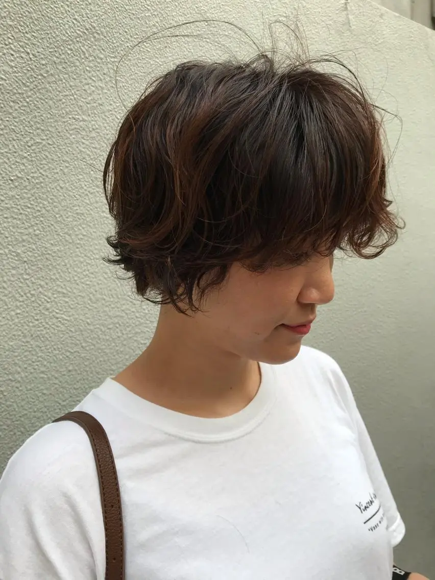 ショート カット パーマ トリートメント ayane⭐️ボブ・ ショート・パーマのヘアスタイル