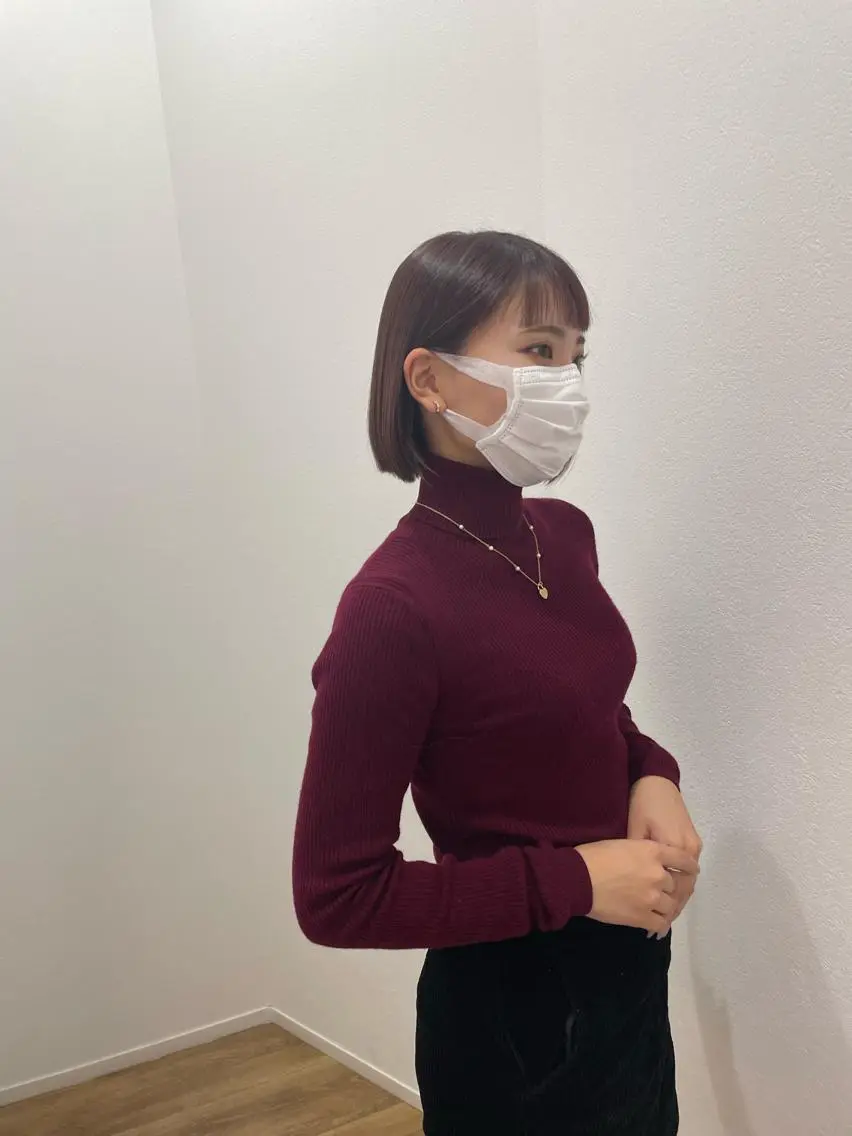 ショート カラー 切りっぱなしボブ ベージュカラー ブラウンカラー ピンクカラー ピンクベージュ カット ヘアカラー 山本 愛永のヘアスタイル