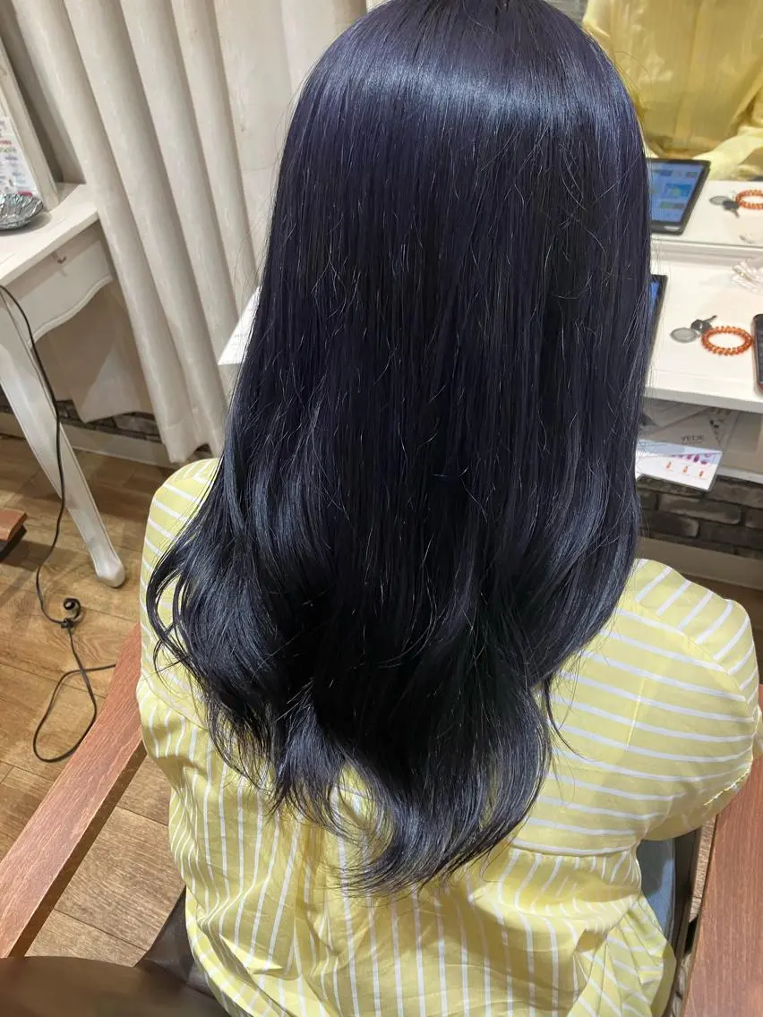 カラー ブルーカラー ラベンダーカラー mai /attraのヘアスタイル