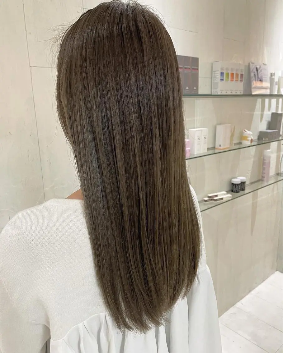 ロング カラー アッシュ 外国人風カラー レイヤーカット トリートメント カット ヘアカラー トリートメント 河合秀明/ショート /ボブ/レイヤーのヘアスタイル