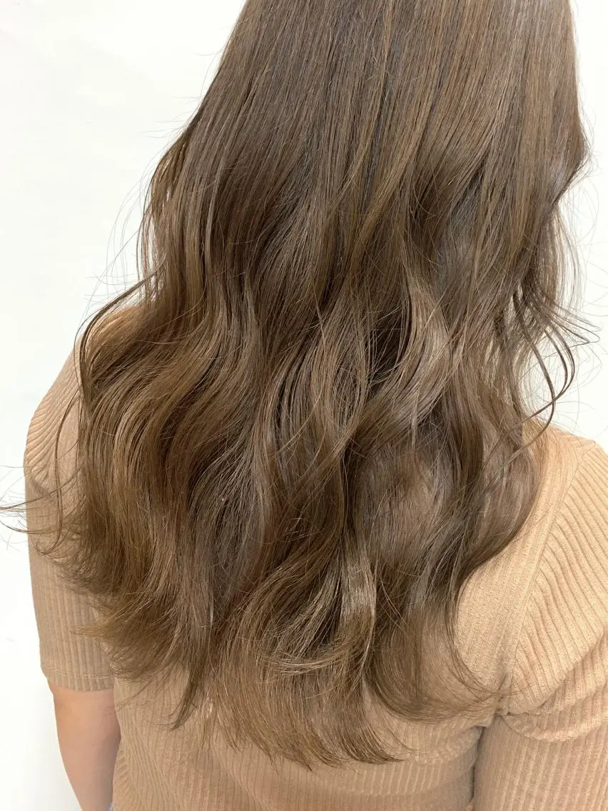 ロング ヘアカラー レイヤー/艶髪カラー 森本くるみのヘアスタイル
