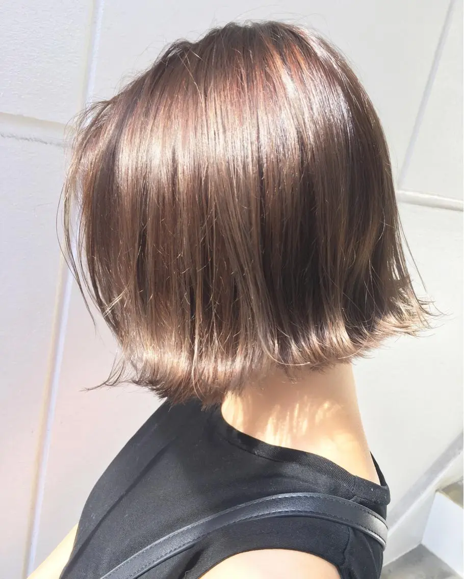 ショート カラー カット トリートメント レイヤー/髪質改善 /山永圭介のヘアスタイル