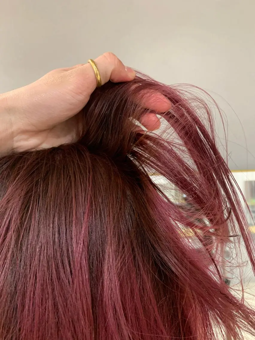 セミロング カラー パーマ ボブパーマコテ巻き風 パーマNo1深江秀平のヘアスタイル