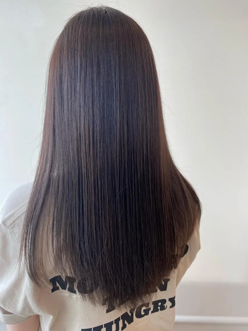 ロング 髪質改善 トリートメント ヘアカラー トリートメント 波濤 優季のヘアスタイル