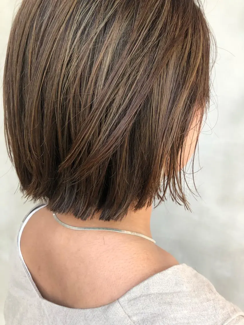 ミディアム カラー ヘアアレンジ ヘアカラー トリートメント 酒井 麻里のヘアスタイル