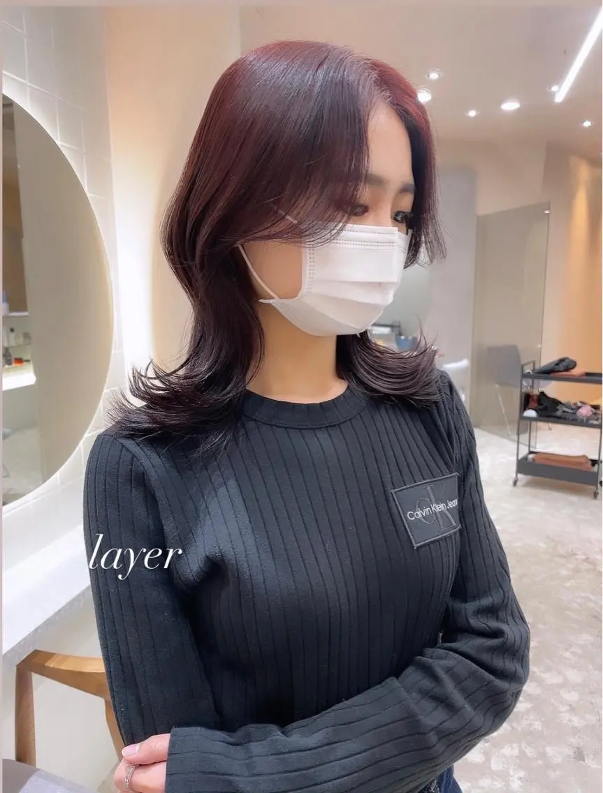ミディアム YUKI / レイヤーカット🤍のヘアスタイル