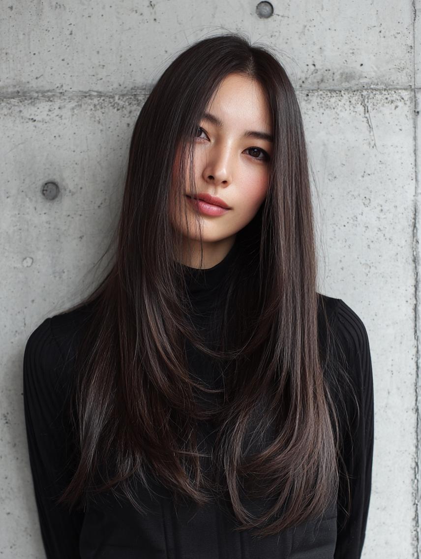 ロング ロングレイヤー レイヤーカット ロング トリートメント 新宿駅近♡友達とOK 🦋W -ワット -のヘアスタイル