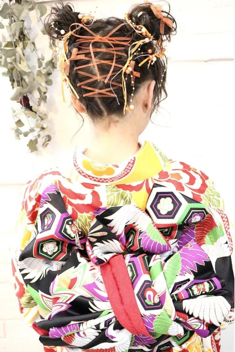 セミロング 着付け まつパ・ヘアセット ♡Chinami♡のマツエク・マツパデザイン