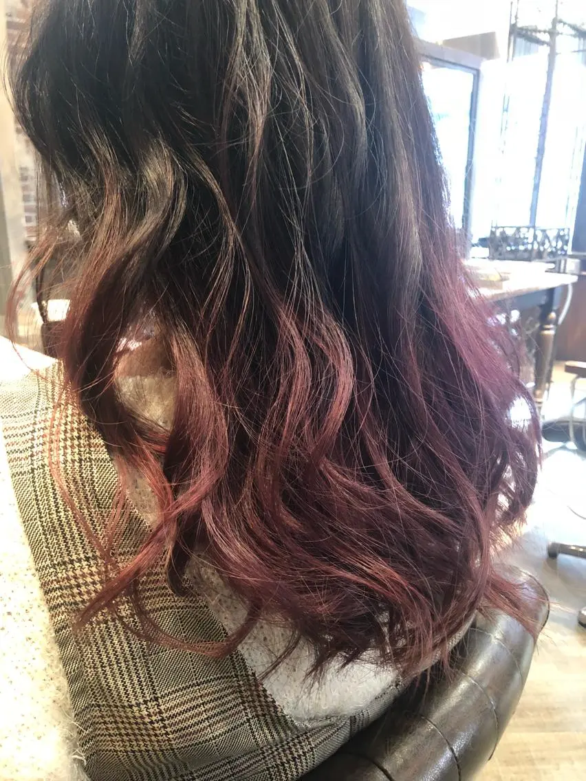 セミロング カラー 藤木 雅俊のヘアスタイル