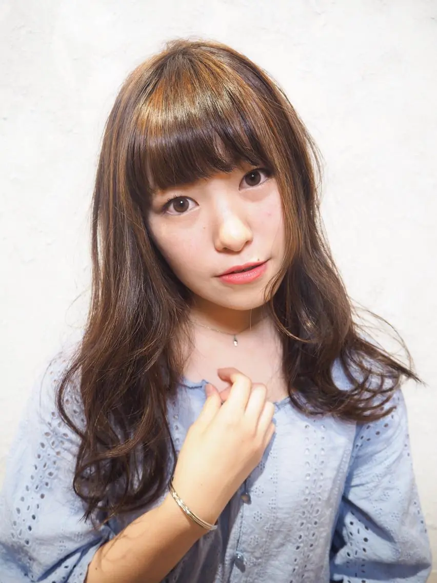 ロング カラー パーマ アッシュ ハイライトカラー ラベンダーカラー ラベンダーアッシュ ハイライト カット ヘアカラー トリートメント 茅根 雄次 ✨髪質改善✨のその他イメージ